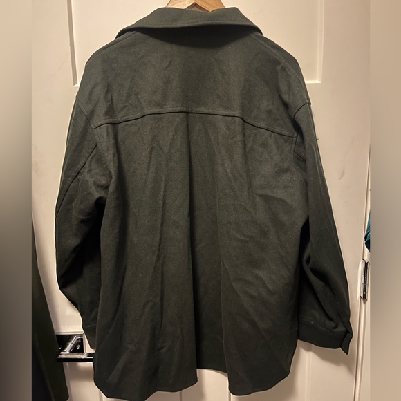 Uniqlo Unisex OVER SHIRT JACKET size Large in Black - Picture 2 of 2